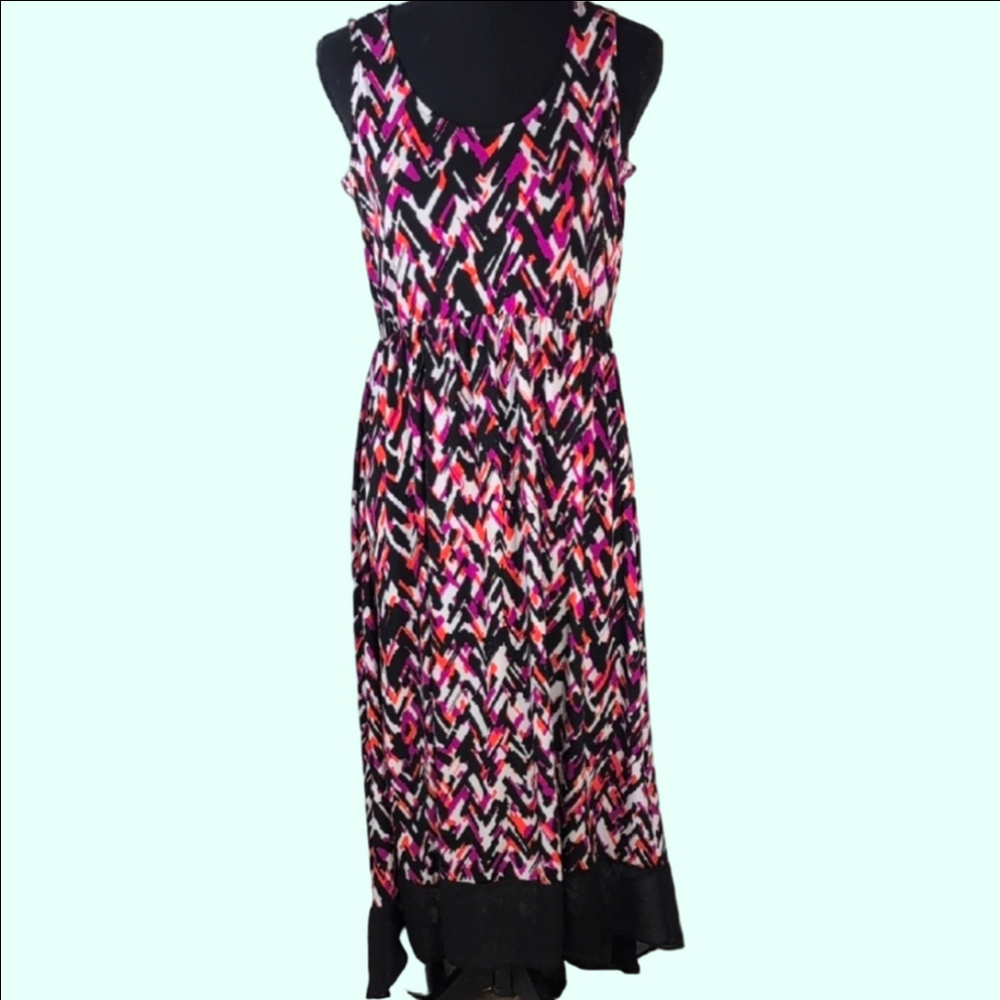 Studio Works Pink and Purple Maxi Dress